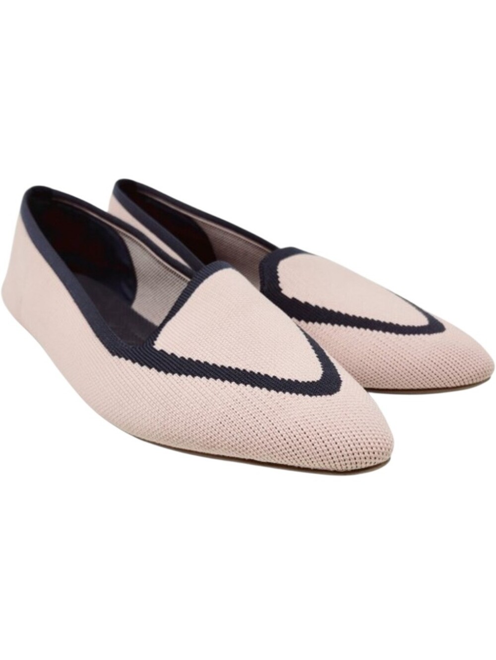 Birdies | Women's Pink & Gray Blackbird Knit Pointe Toe Flat Loafers (Size 11)